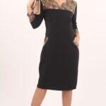 Sukienka midi panterka