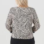 Bluzka-tunika-elegancka-we-wzory-beżowo-czarna (2)