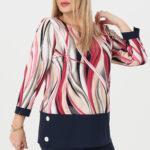 Bluzka-tunika-elegancka-we-wzory-bordowo-granatowa (7)