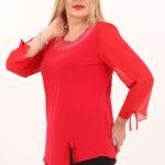Bluzka-z-szyfonowym-rękawem-czerwona (3)
