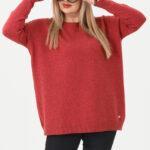 Ciepły-sweter-damski-czerwony-oversize (4)