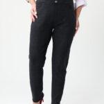 Spodnie-rurki-plus-size-damskie-czarne-z-wysokim-stanem (2)
