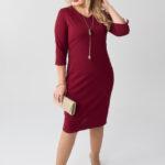 Sukienka-z-dekoltem-PLUS-SIZE-bordowa (5)