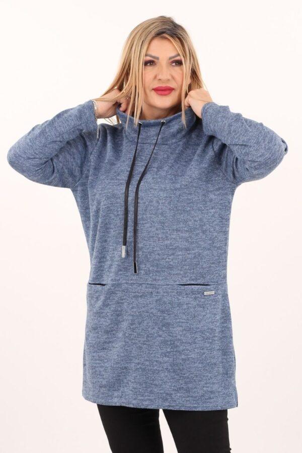 Ciepła tunika sportowa plus size 44–52