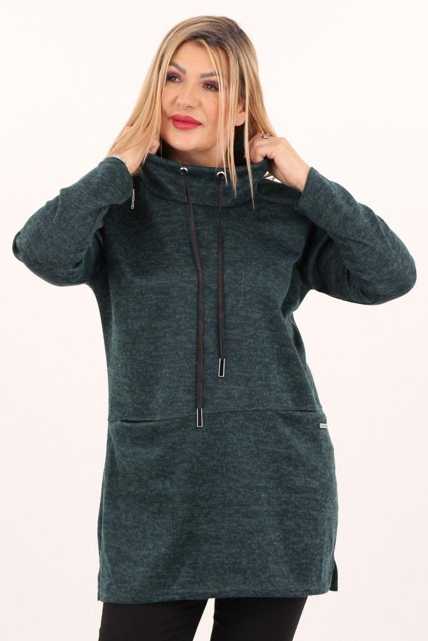 Ciepła tunika sportowa plus size 44–52