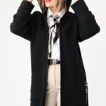 Długi sweter kardigan czarny