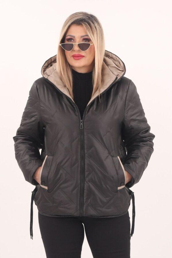 Kurtka ze ściągaczami czarna