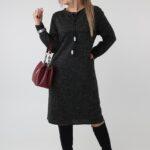 sweterkowa sukienka plus size duże rozmiary 44-52