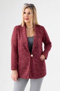 Narzutka damska elegancka bordowa