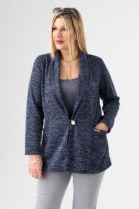 Narzutka damska elegancka granatowa