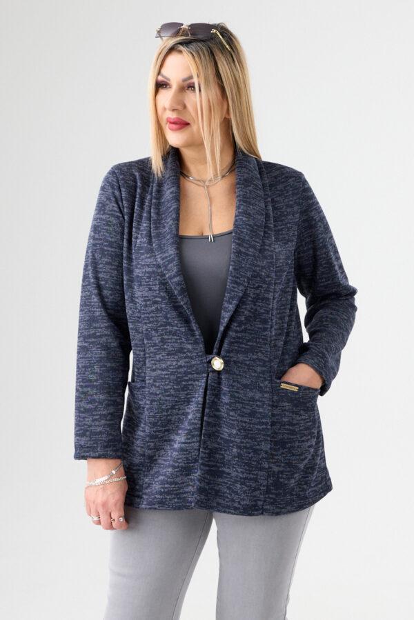 Narzutka damska elegancka granatowa