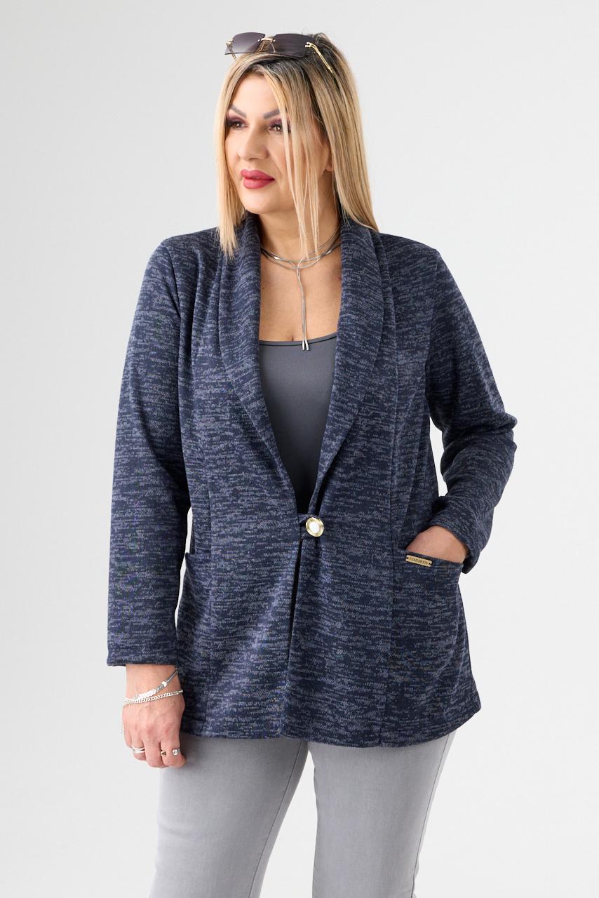 Narzutka damska elegancka granatowa