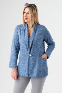 Narzutka damska elegancka niebieska