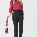 Spodnie damskie elastyczne czarne