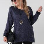Tunika sportowa plus size granatowa – duże rozmiary