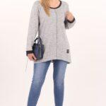 Tunika sportowa plus size szara – duże rozmiary