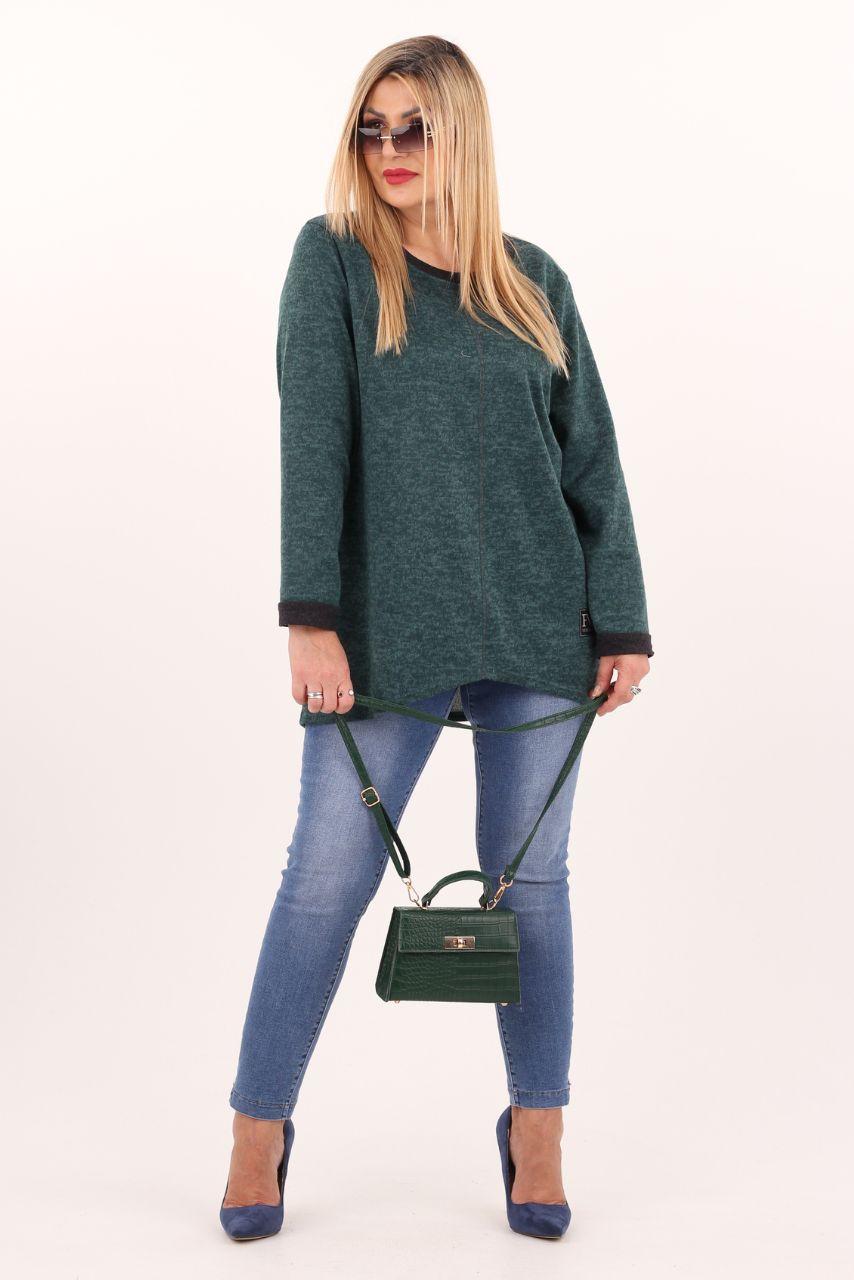 Tunika sportowa plus size zielona – duże rozmiary