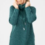 Tunika sweterkowa plus size dla puszystych kobiet, tunika duży rozmiar XXL na chłodne dni