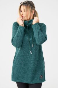 Tunika sweterkowa plus size dla puszystych kobiet, tunika duży rozmiar XXL na chłodne dni