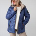 Kurtka przejściowa PLUS SIZE niebieska 40-48