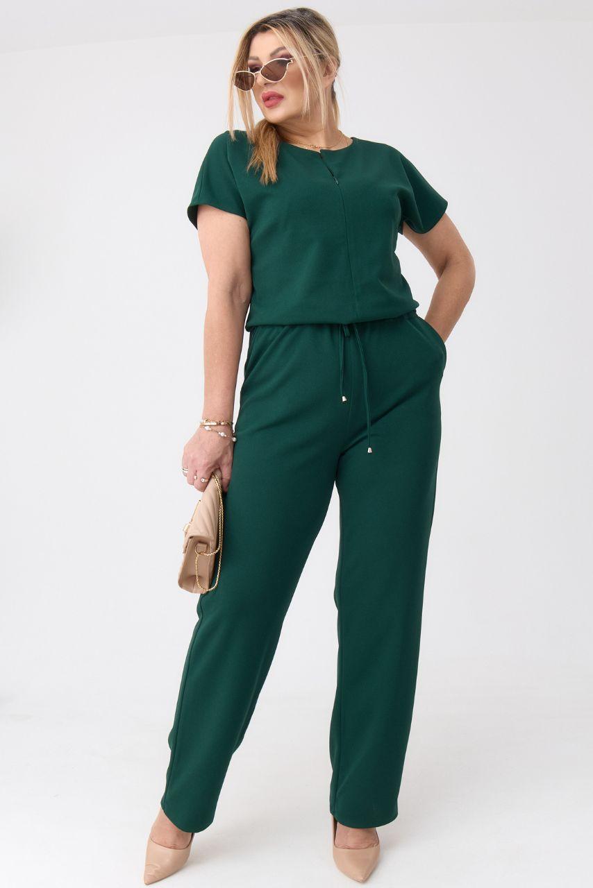 Wyszczuplający kombinezon damski plus size zielony