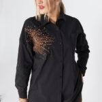Koszula damska XXL czarna – duże rozmiary