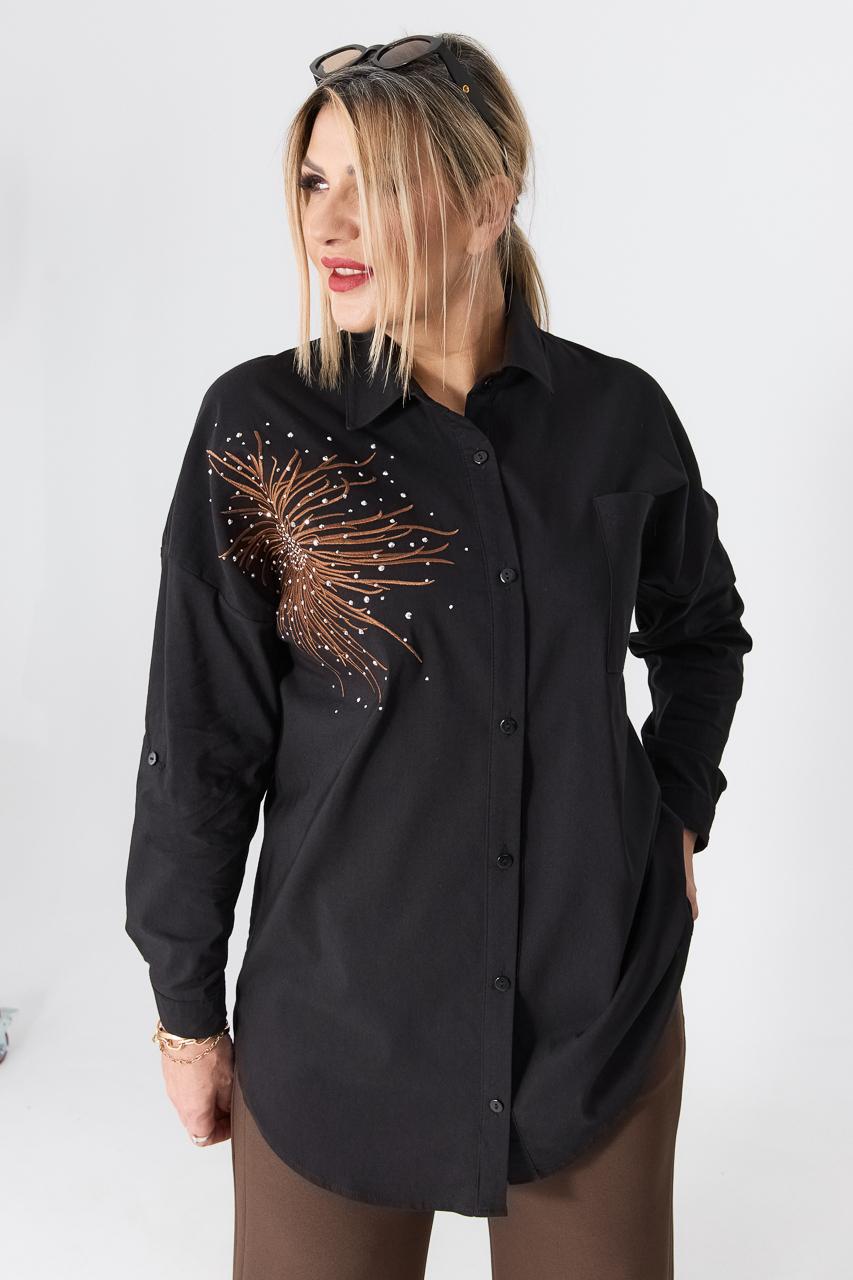 Koszula damska XXL czarna – duże rozmiary