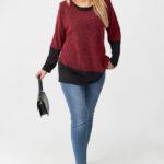 Elastyczna-bluzka-damska-plus-size-bordowa (1)