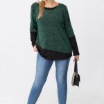 Elastyczna-bluzka-damska-plus-size-zielona (1)
