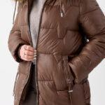 Kurtka-damska-PLUS-SIZE-zimowa-brązowa (5)