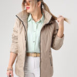 Kurtka przejściowa PLUS SIZE beżowa 40-48