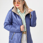 Kurtka przejściowa PLUS SIZE niebieska 40-48