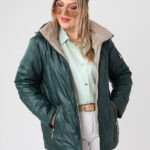 Kurtka przejściowa PLUS SIZE zielona 40-48
