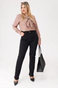 Spodnie damskie czarne jeansowe PLUS SIZE