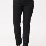 Spodnie damskie czarne jeansowe (6)