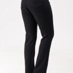 Spodnie damskie czarne jeansowe (8)