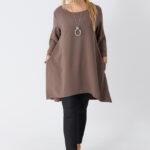 asymetryczna-tunika-damska-plus-size-z-kieszeniami-brązowa (5)
