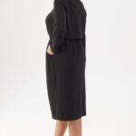 sukienka ze ściągaczem czarna (2)