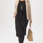 sukienka ze ściągaczem czarna (5)