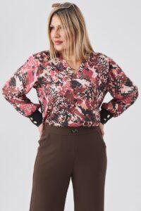 Bluzka plus size z długim rękawem dla puszystych kobiet w dużym rozmiarze XXL