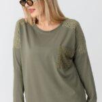 Zielona bluzka damska duże rozmiary