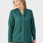 Elegancka-bluzka-PLUS-SIZE-butelkowa-zieleń (3)