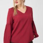 Elegancka-bluzka-z-bufiastymi-rękawami-PLUS-SIZE-bordowa-44-52 (2)