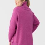 Golf-damski-plus-size-ciepły-sweter-amarantowy (2)