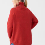 Golf-damski-plus-size-ciepły-sweter-czerwony (2)