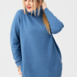 Golf-damski-plus-size-ciepły-sweter-niebieski (5)