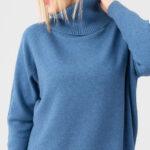 Golf-damski-plus-size-ciepły-sweter-niebieski (7)