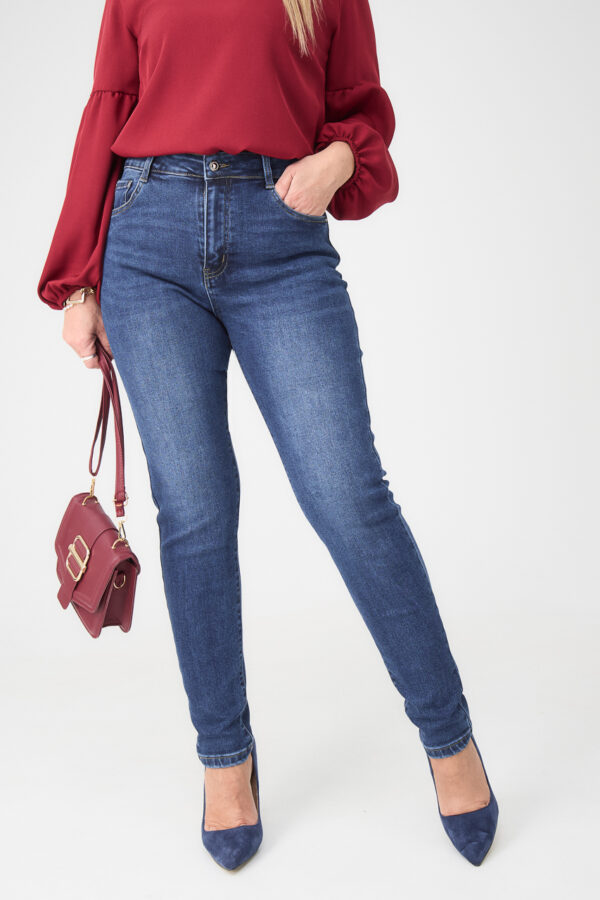 Spodnie jeansowe plus size z wysokim stanem 42-52