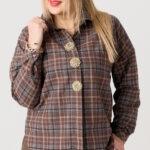 elegancka koszula damska plus size