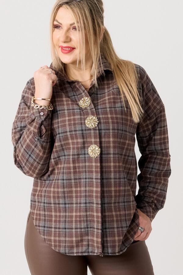 elegancka koszula damska plus size